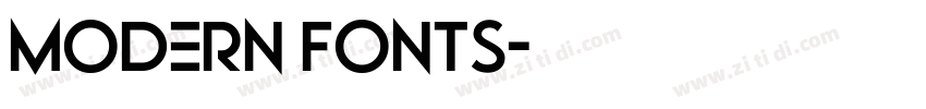 Modern fonts字体转换